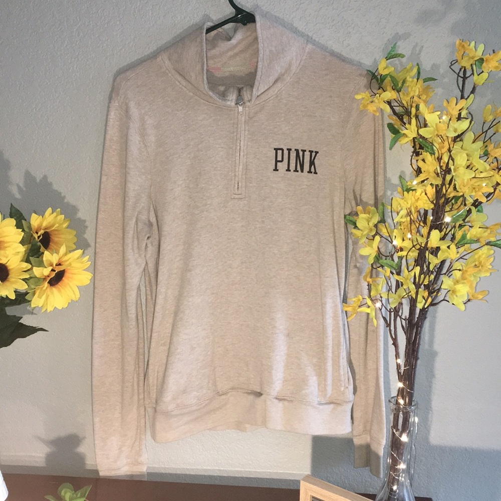 VS- Pink beige/tan half Zip up